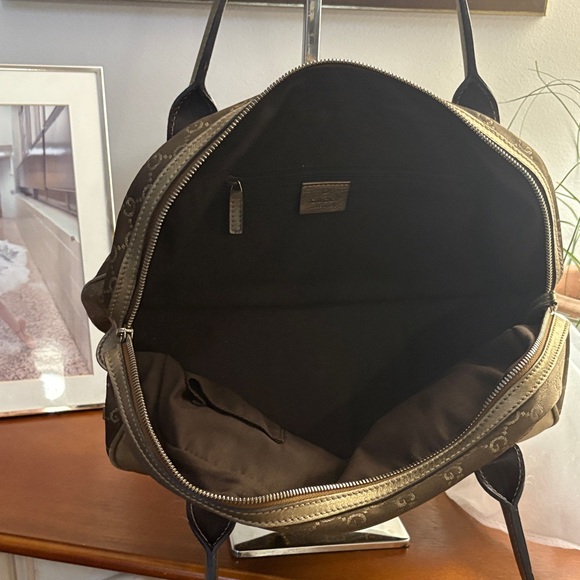 Gucci Brown and Gold GG shoulder bag - Picture 7 of 9